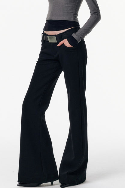 Fleece-Lined Flared Pants