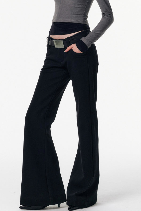 Fleece-Lined Flared Pants