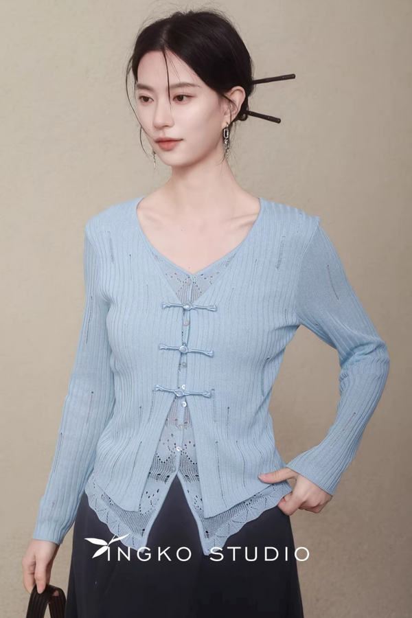 Ingko Cloud Blue Cardigan