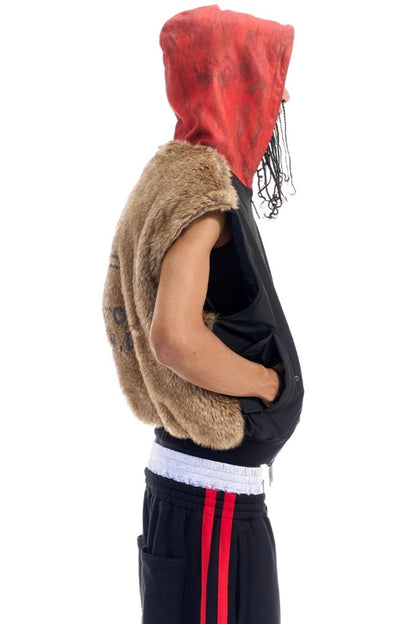 Patchwork Camouflage Hooded Jacket