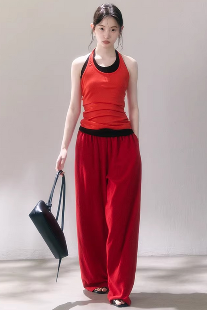 Layered U-Neck Camisole Top