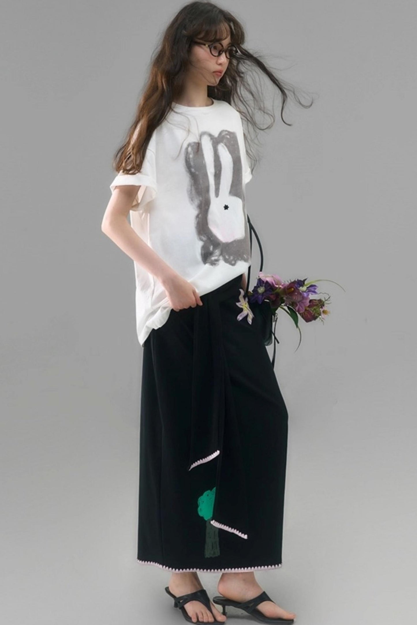 Star Flower Tencel Skirt