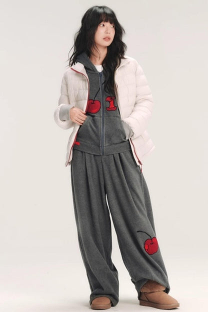 Hand-Painted 3D Embroidery Pants