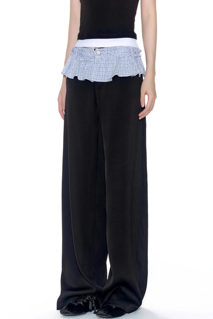 Color Wide-Leg Pants