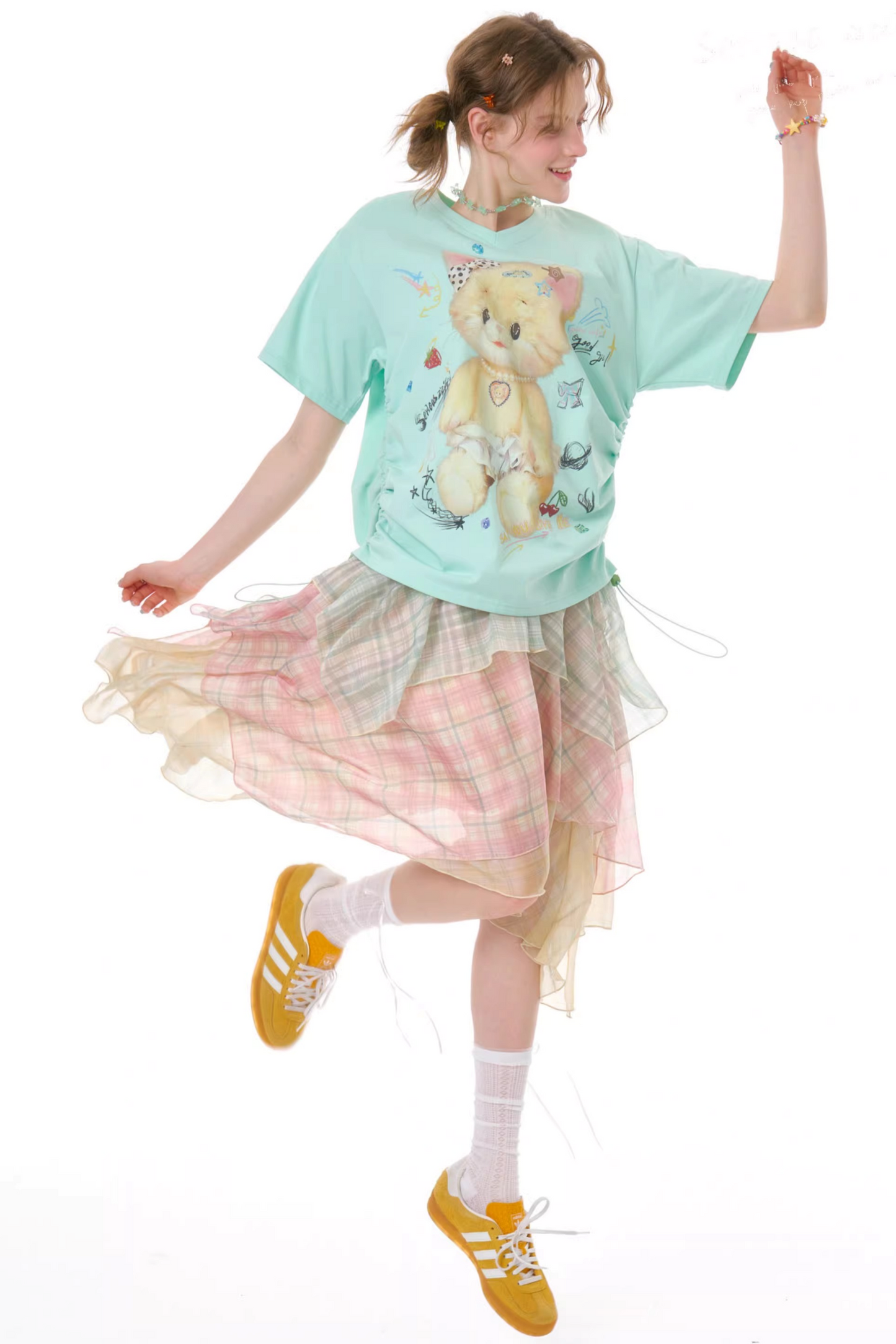 Cherry Blossom Chiffon Skirt