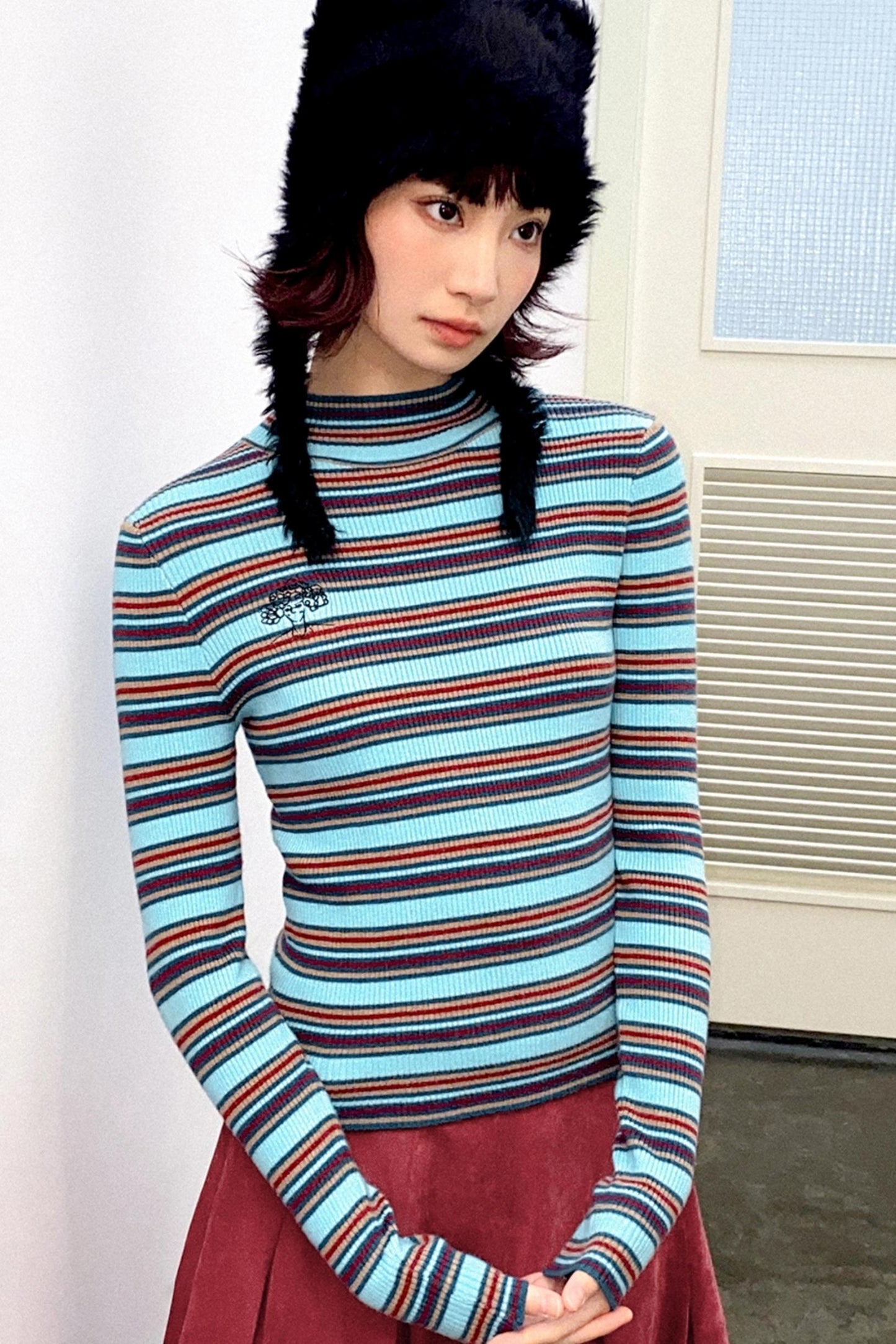 Striped Slim Fit Top