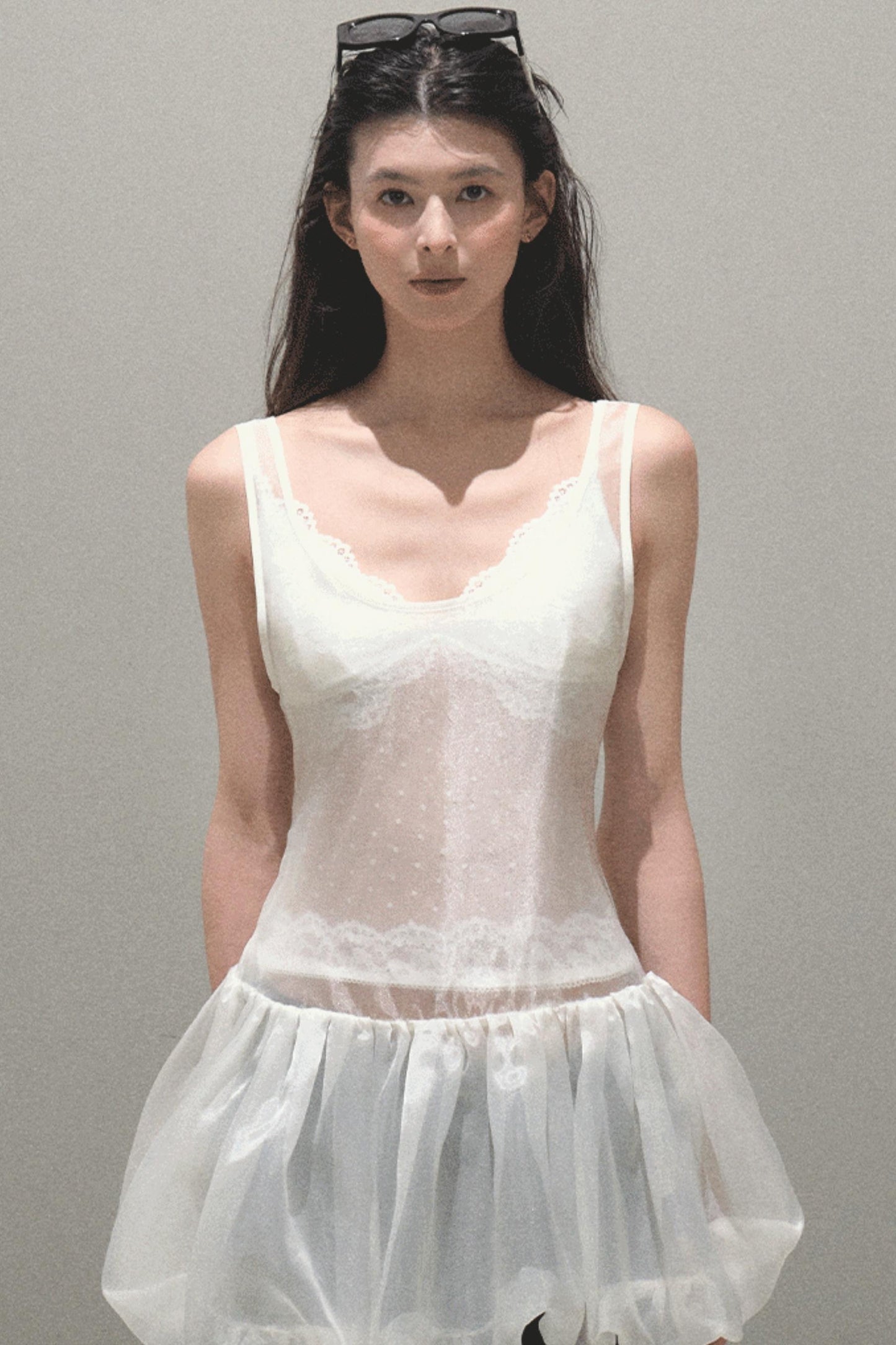 Butterfly Beaded Wrap Top