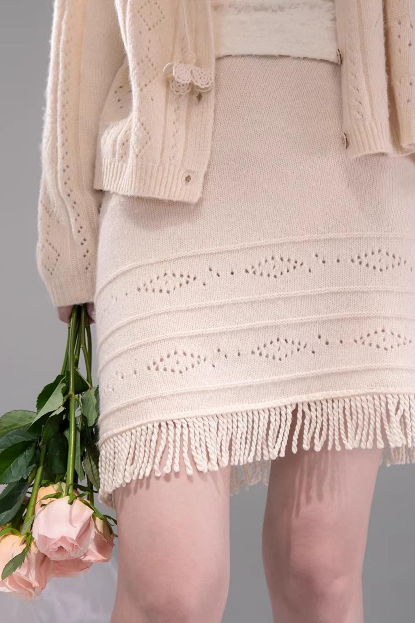 Artistic Nomadic Wool Knit Set