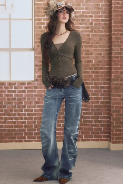 Retro Trend Winter Scimitar Jeans