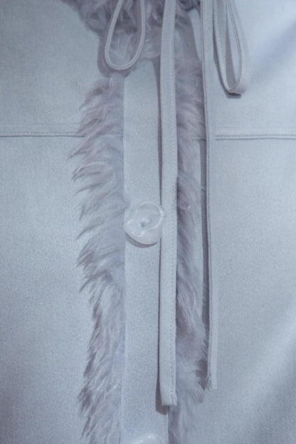 Misty Suede Fur Coat