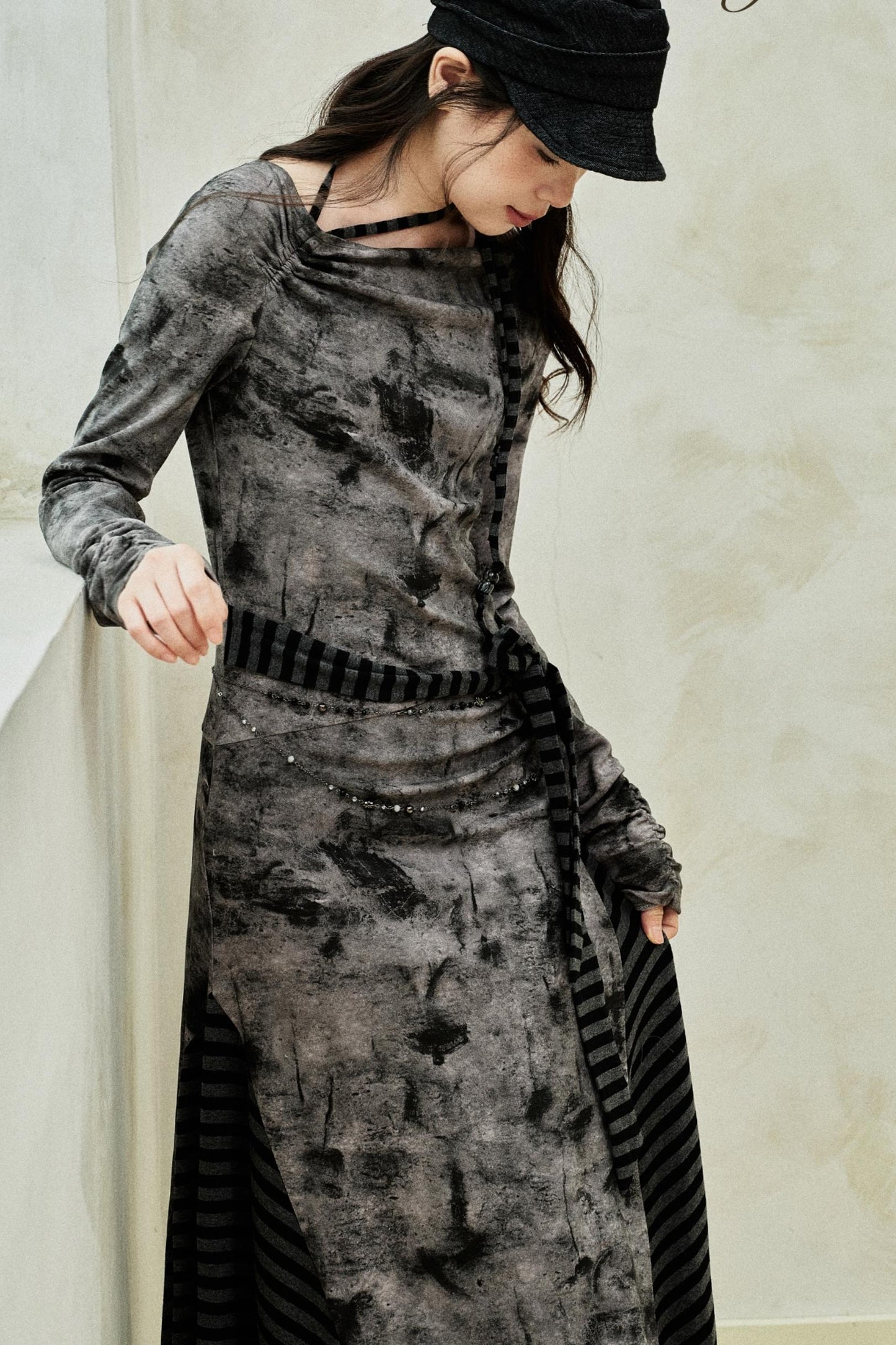 Gradient Patchwork Romantic Dress