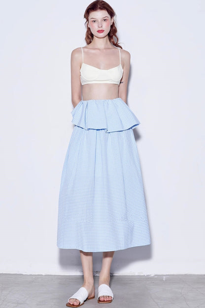 Summer Checkered Skirt