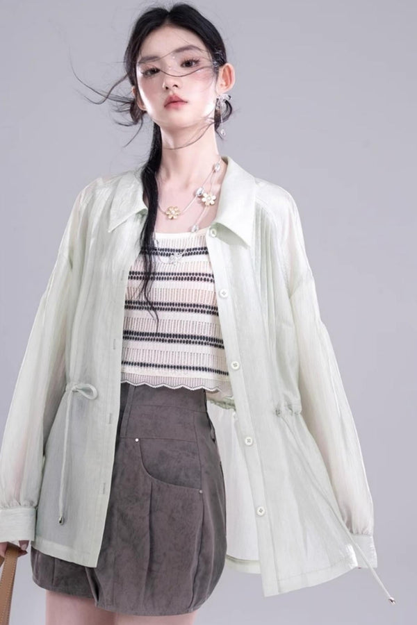 Breezy Glossy Tunic Shirt