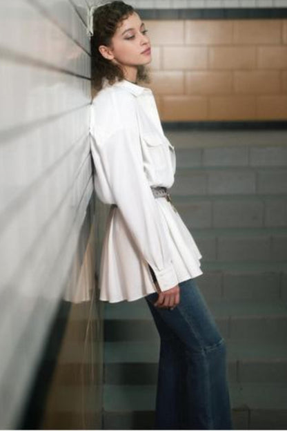 Blue High-Waisted Skinny Jeans