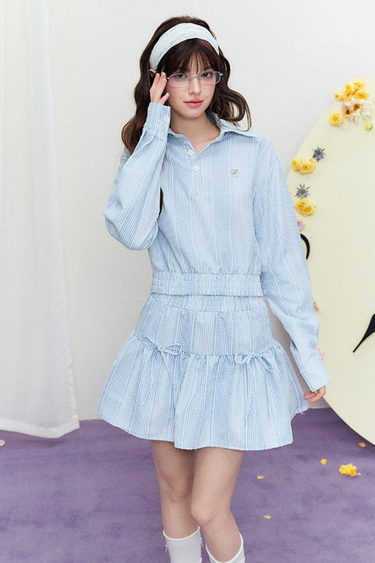 Shirt & Flare Stripe Set-Up