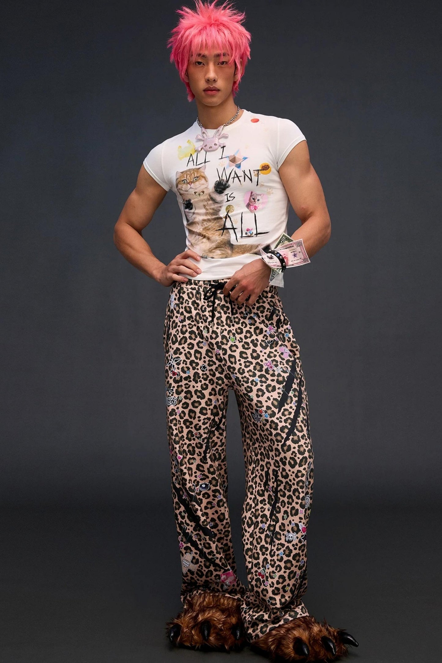 Sweatpants mit Leopardenmuster