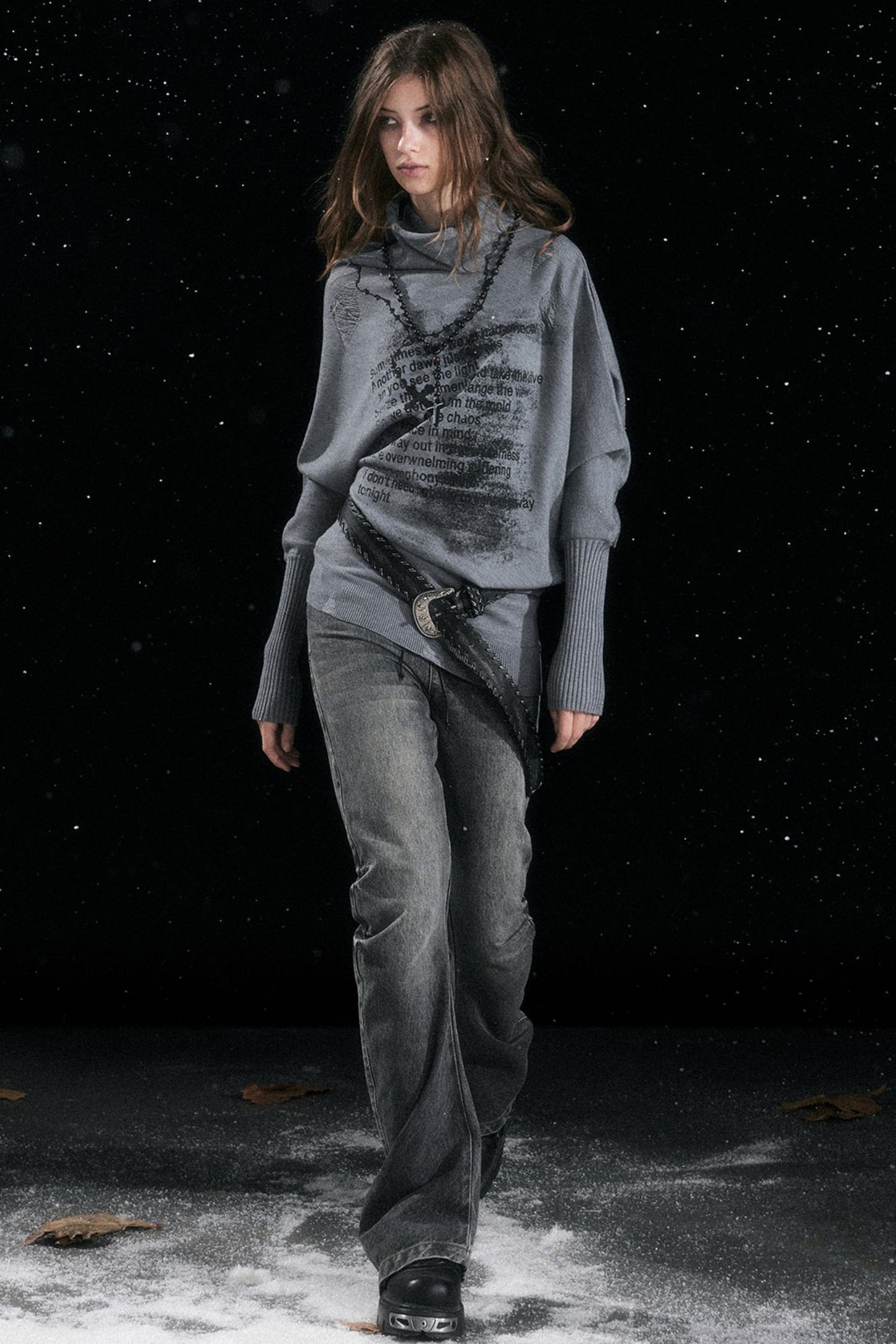 Asymmetrical Graffiti Top