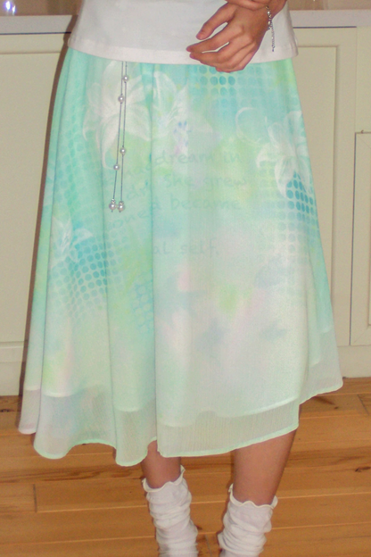 Mint Dreamland Gradient Skirt