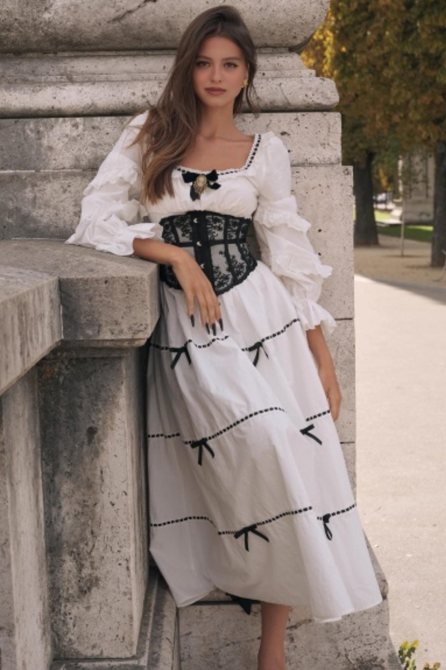 Lace Ghost Ode Dress Set-Up