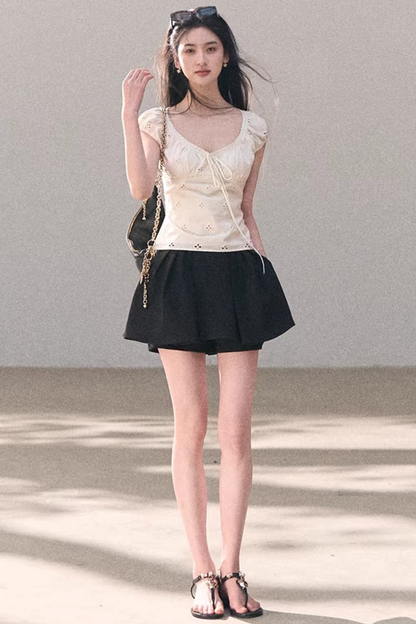 Embroidered Cotton Lace Top