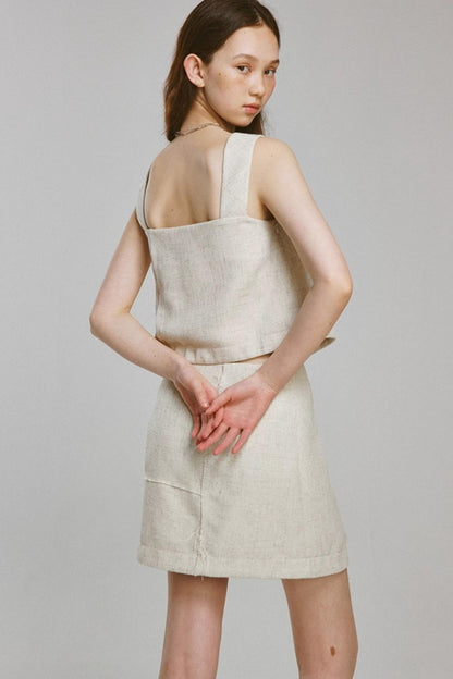 Rebellious Linen Skirt Set-Up