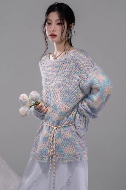 Floral Mist Mohair Sweater Set