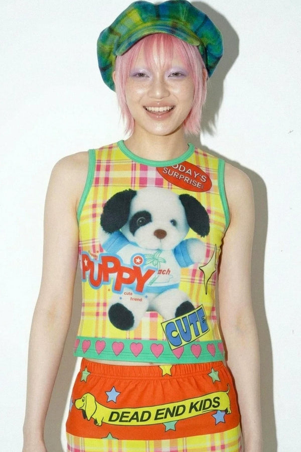 American Y2K Printed Tank Top