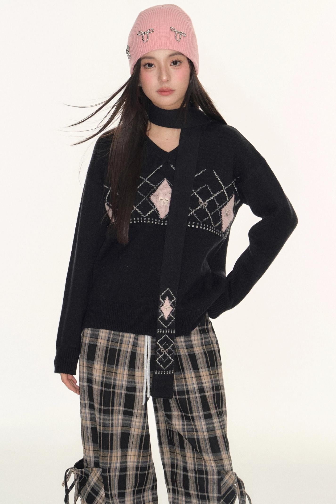 Twist V-Neck Sweater