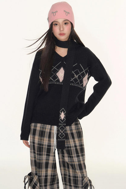 Twist V-Neck Sweater