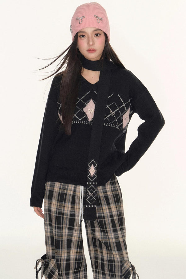 Twist V-Neck Sweater