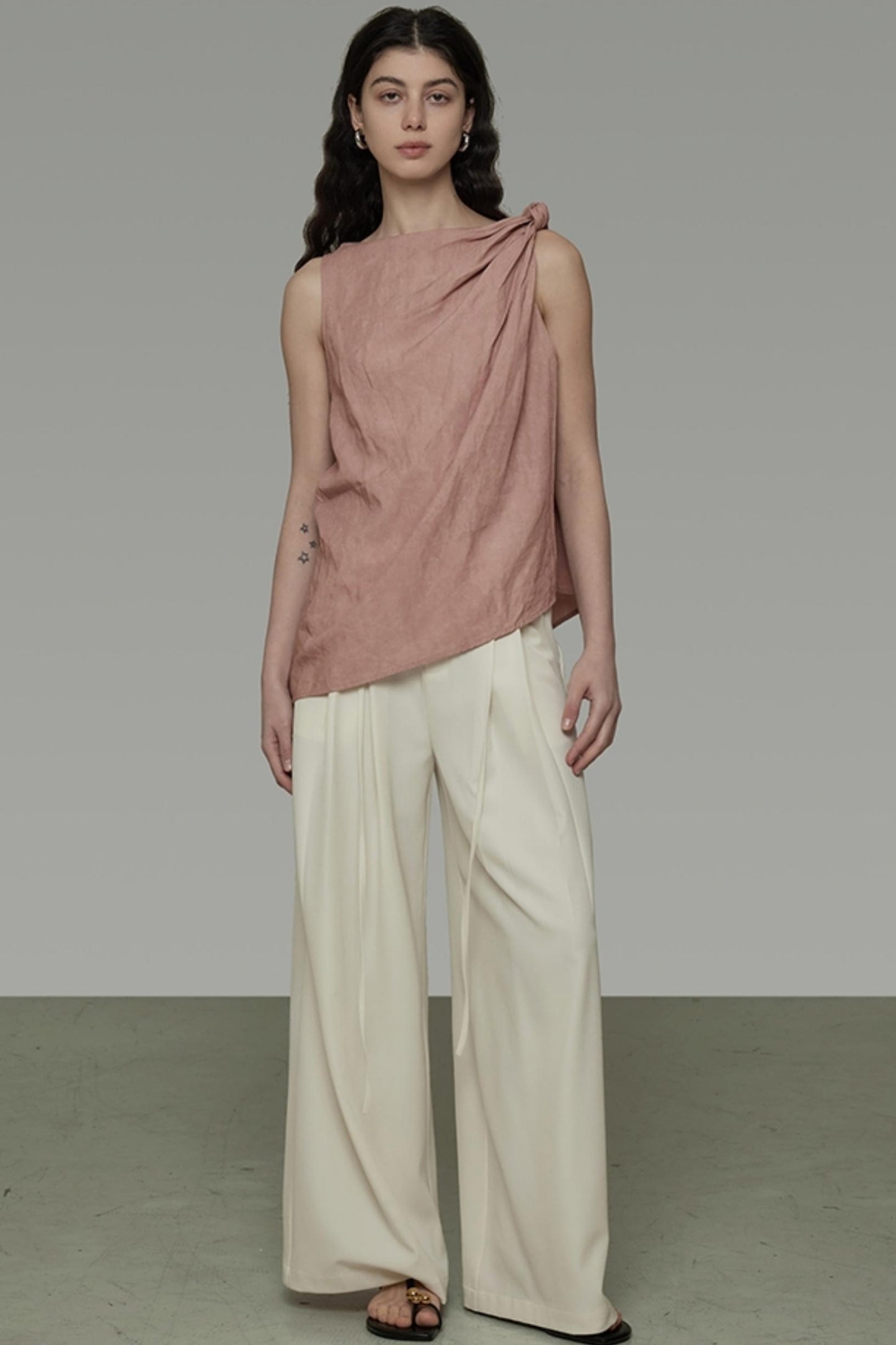 Twisted Pink Sleeveless Camisole