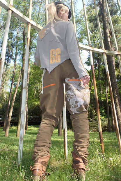 Color-Block Short Jacket