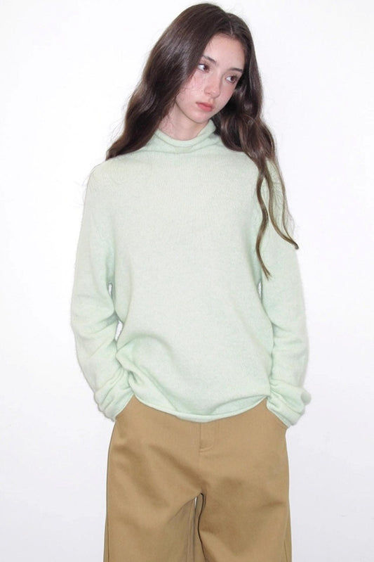 Superfine Wool Mint Sweater