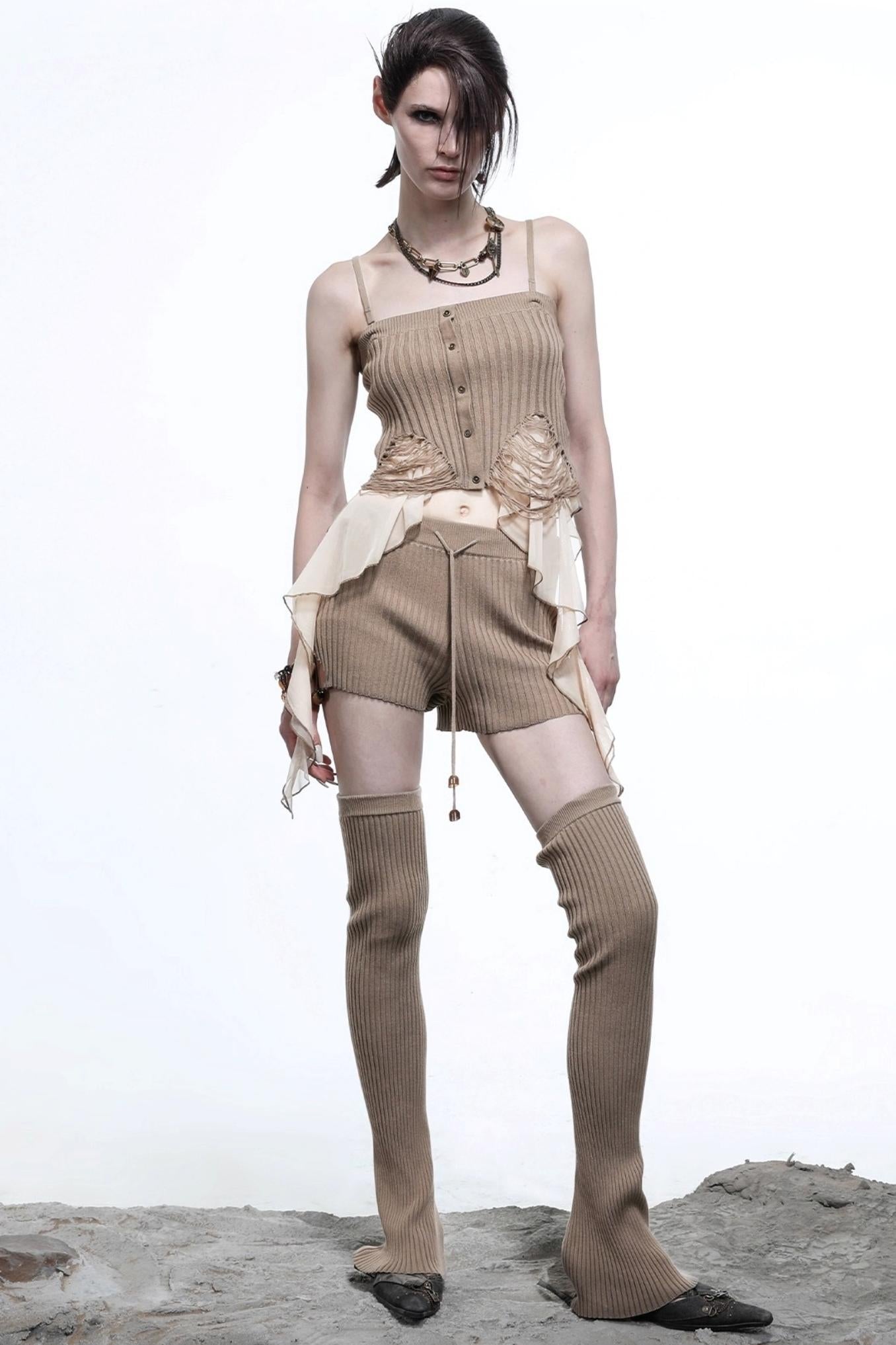 Wasteland Patchwork Knit Camisole