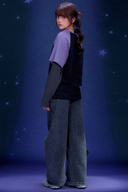 Graffiti Print T-Shirt Jeans Set-Up