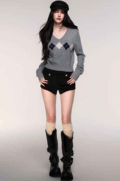 Woolen A-Line Versatile Shorts