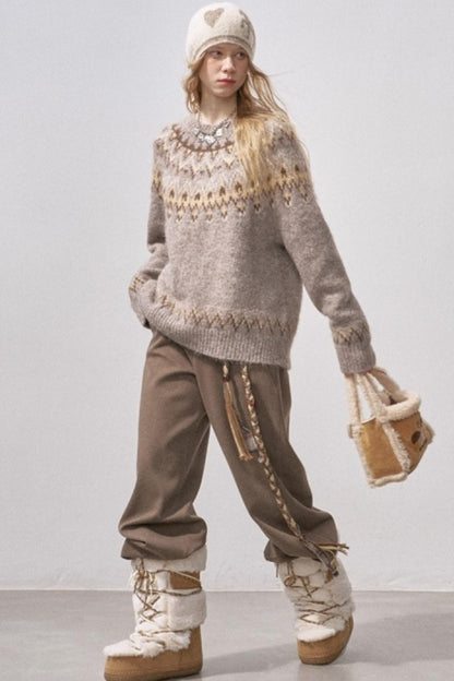 Fair Isle Knit Sweater