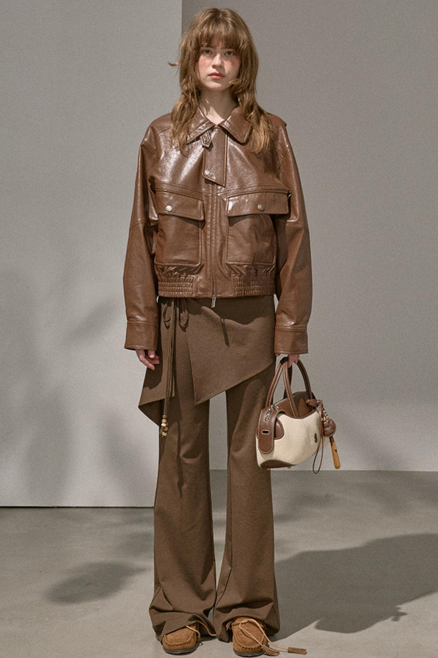 Flared Stitched Pants