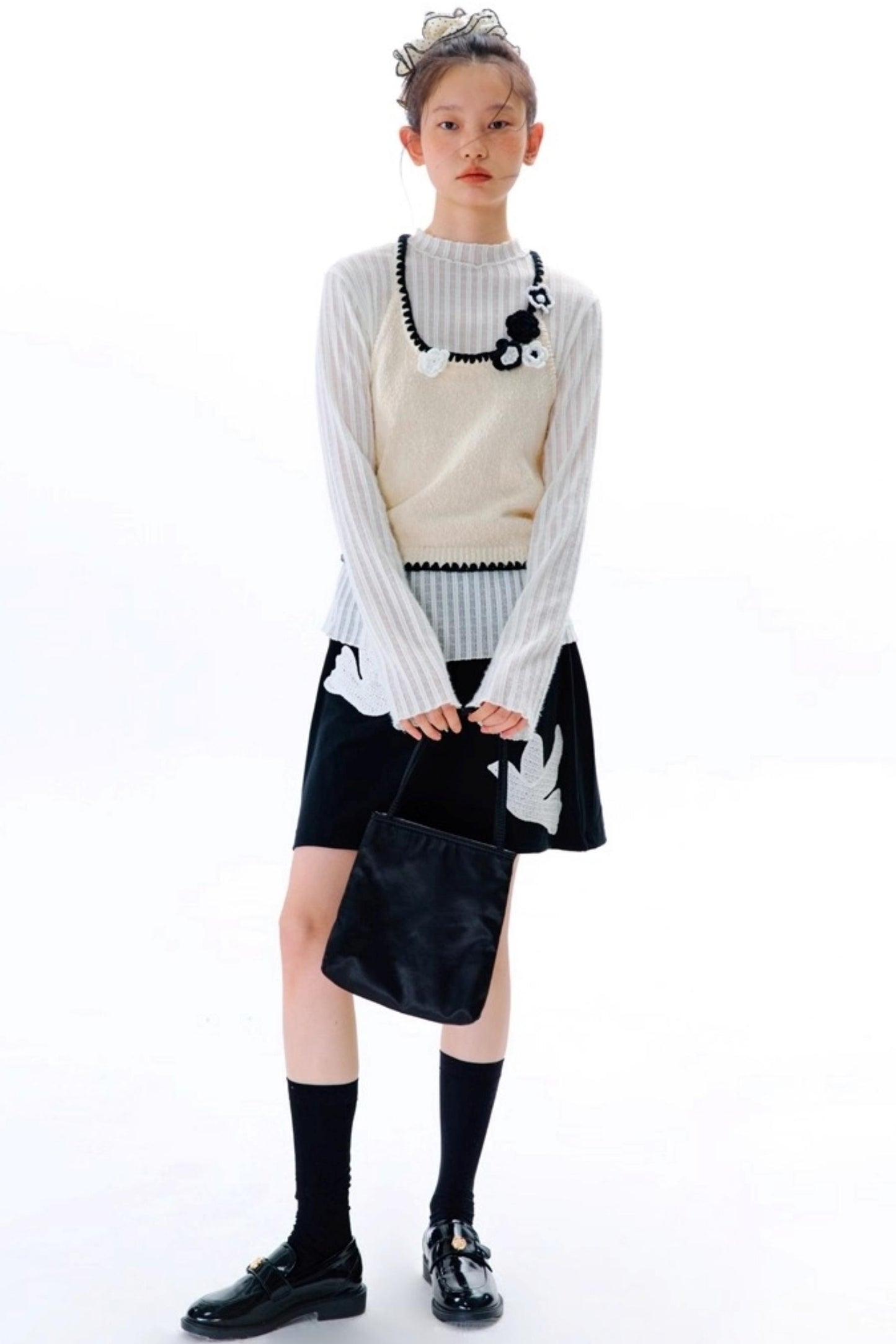 Pounding Stamen Knitted Camisole Top