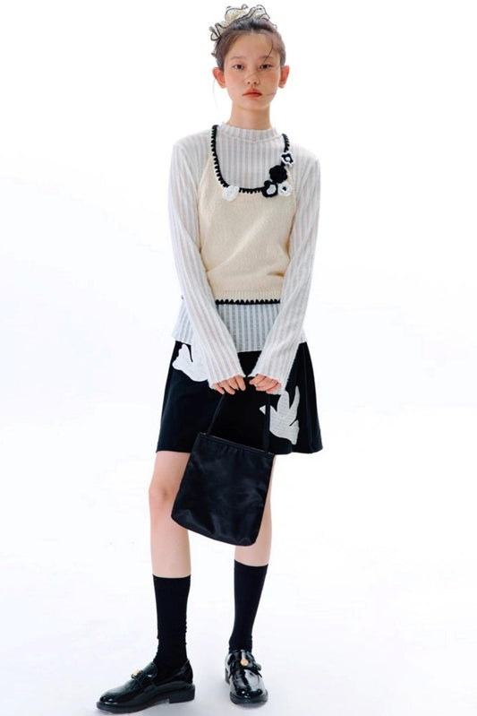 Pounding Stamen Knitted Camisole Top