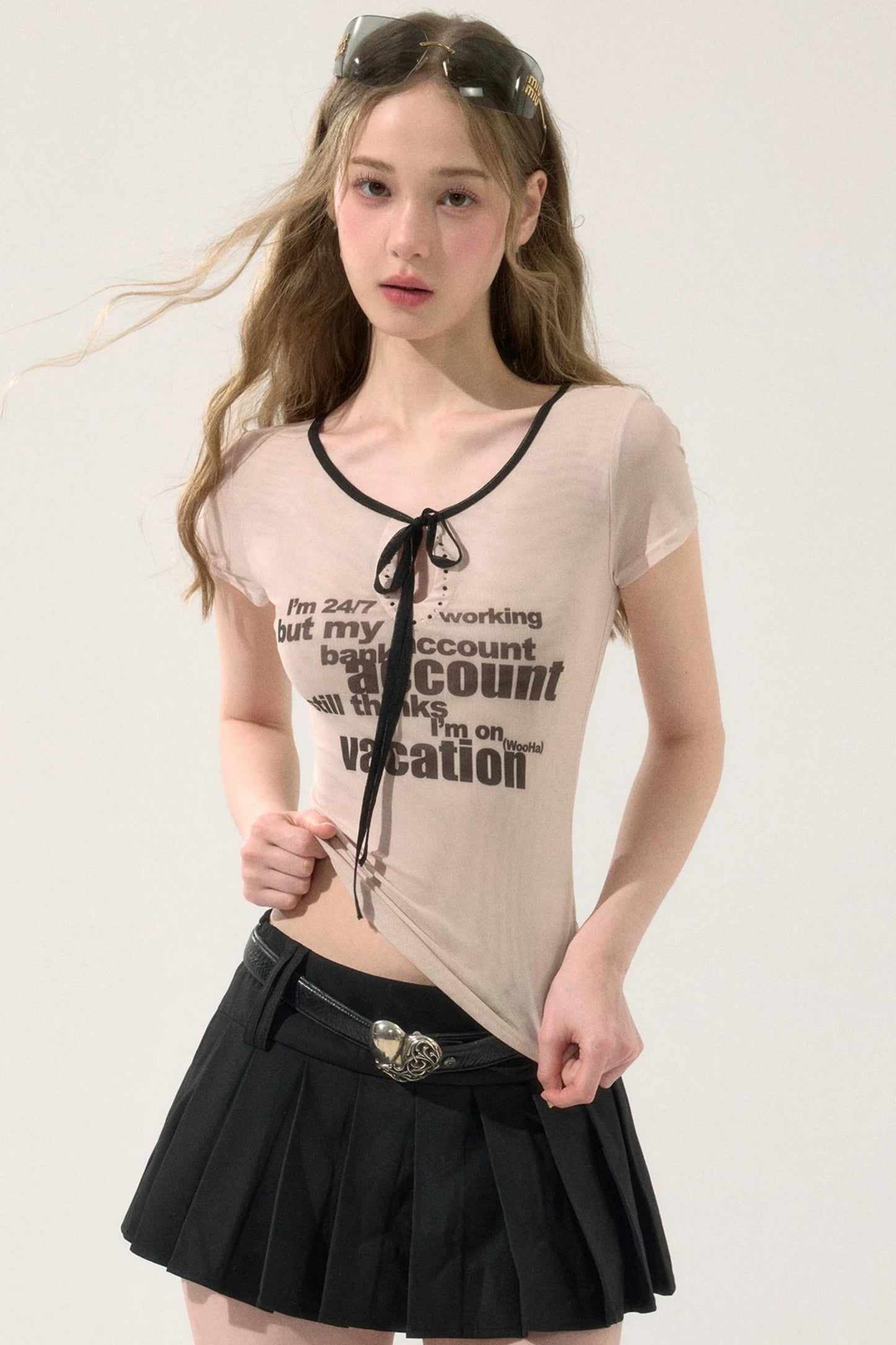 Spicy Print Cutout T-Shirt