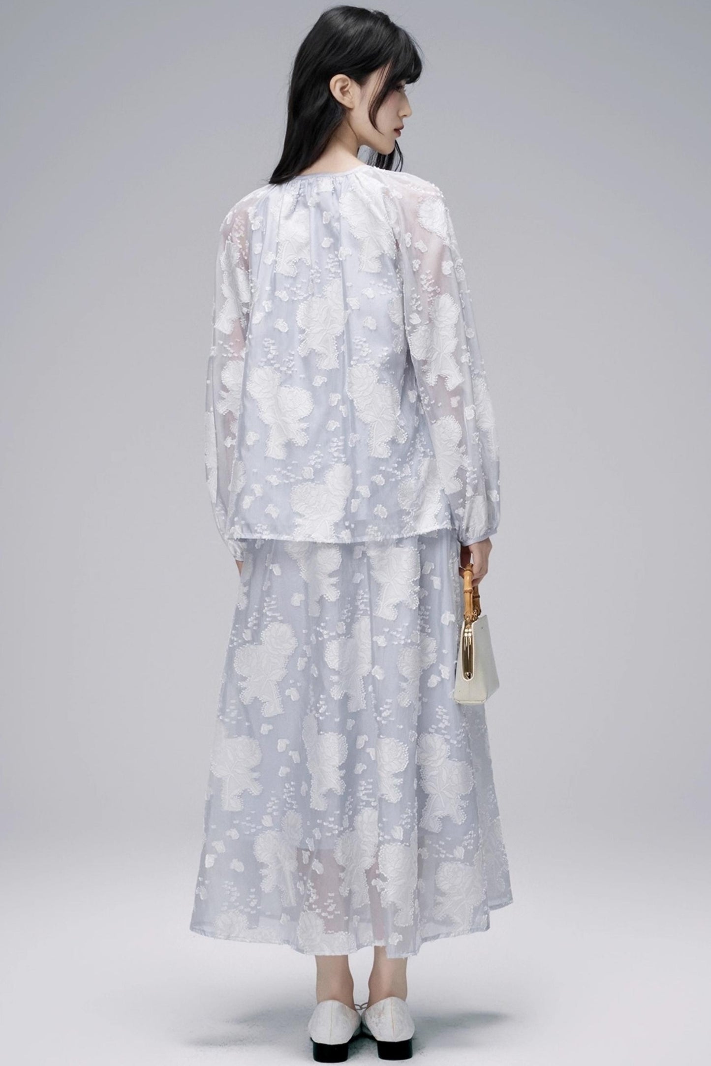 Autumn Jacquard Skirt Set