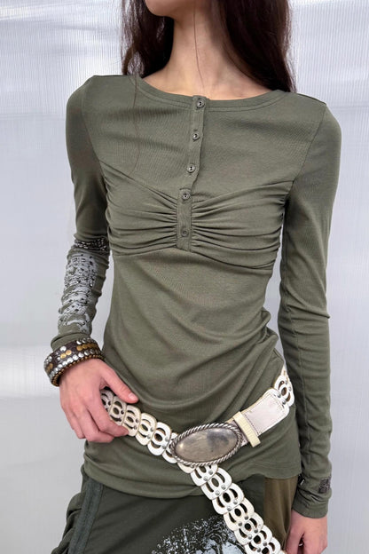 Diamond Loop Long Sleeve Top