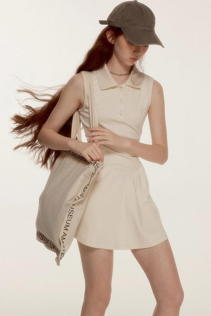 Simple Bow Tennis Dress