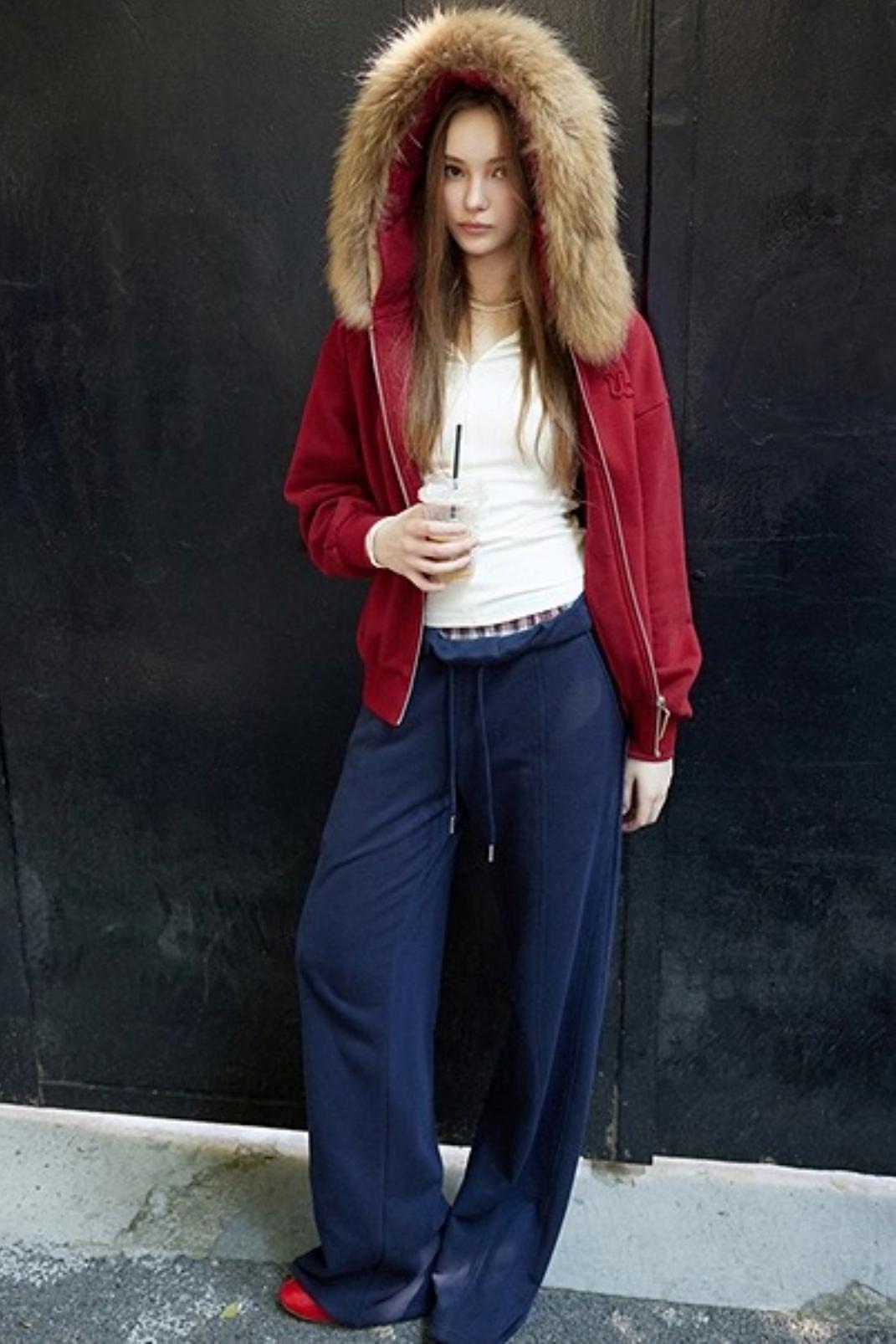 Embroidered Waist Pants