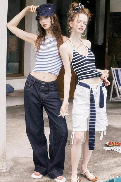 Textured Striped Knit Camisole