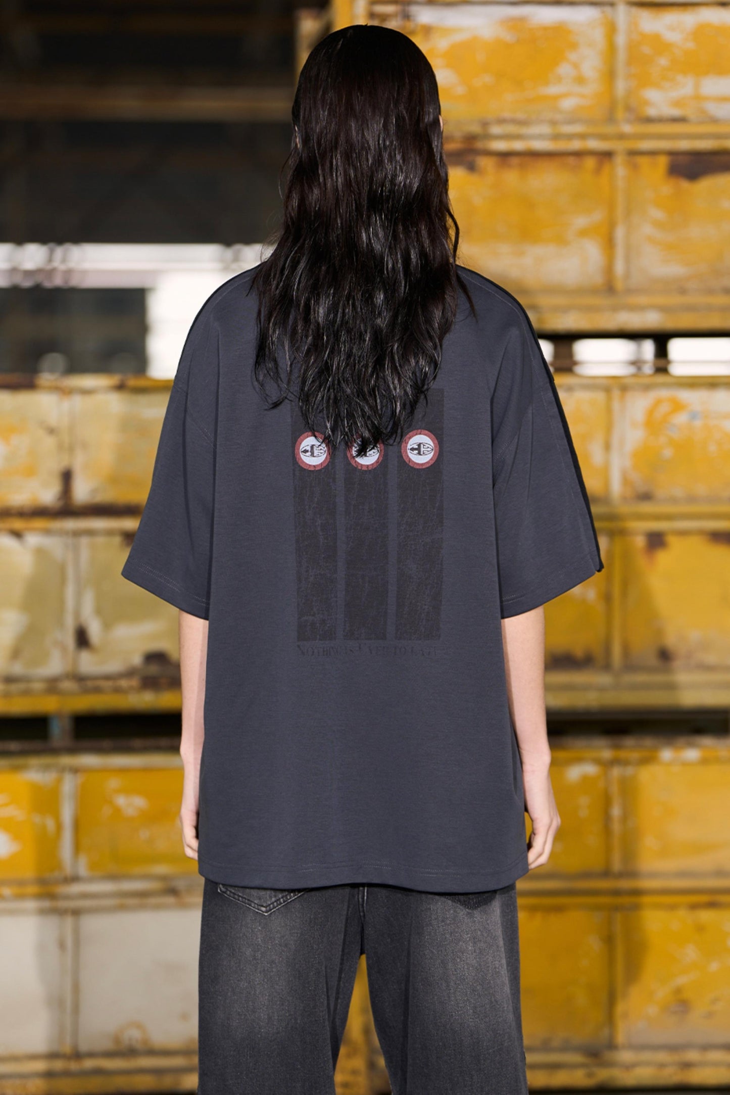 Short Sleeve Buckle Layered T-Shirt