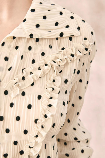 Summer Vintage Polka Dot Elegance Shirt
