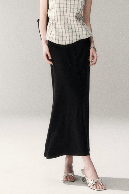 Gonna in maglia di lana e Tencel
