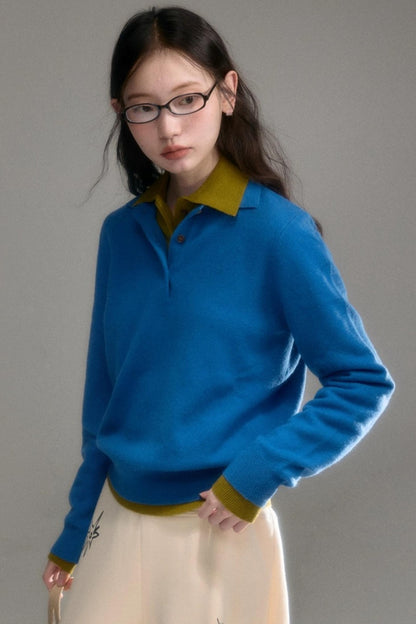 Niche Wool Polo Sweater